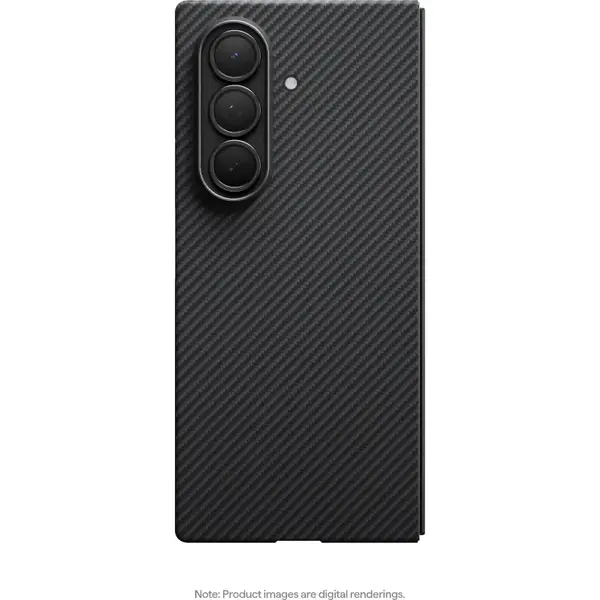 Pitaka Husa Pitaka pentru Samsung Galaxy Z Fold7, MagEZ 7 Pro, 600D, Ultra-Slim, Negru/Gri