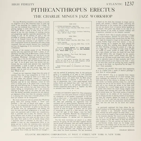 Pithecanthropus Erectus - Vinyl | Charles Mingus