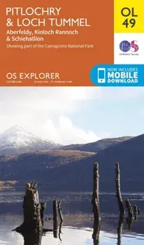 Pitlochry & Loch Tummel, Aberfeldy, Kinloch Rannoch & Schiehallion, Sheet Map/***