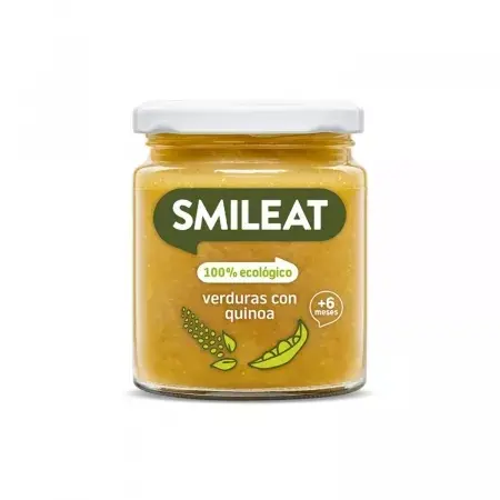 Piure Bio de legume cu quinoa si ulei de masline +6 luni, 230 g – Smileat