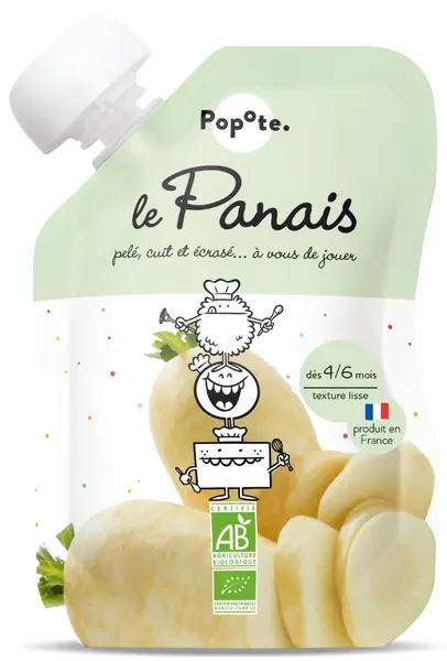 Piure cu pastarnac 4-6 luni Bio, 120g, Popote
