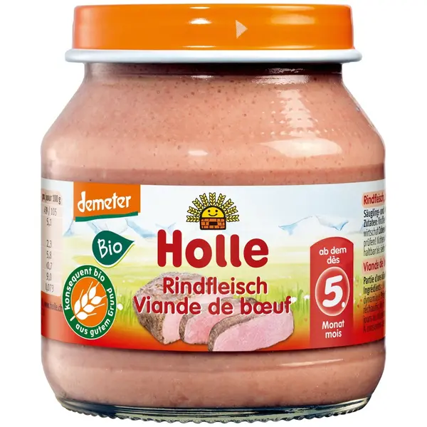 Piure de carne de vita pentru copii 5 luni fara gluten, eco - 125 g