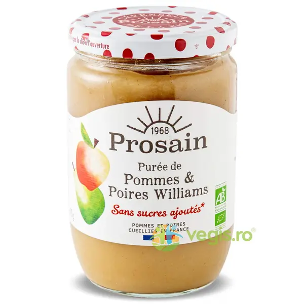 Piure de Mere si Pere fara Zahar Williams Ecologic/Bio 620g