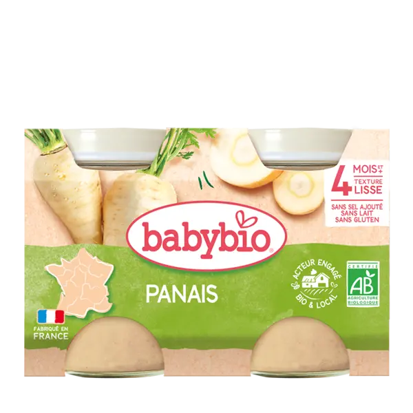 Piure de pastarnac Bio, 2 x 130g, BabyBio