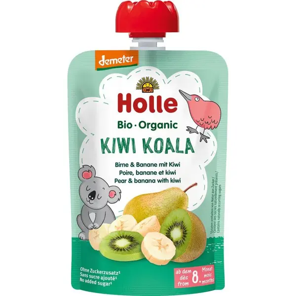 Piure de pere banane si kiwi pentru copii 8 luni, eco - 100 g