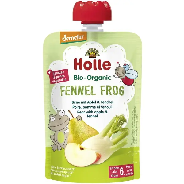 Piure de pere mere si fenicul pentru copii fara gluten 6 luni, eco - 100 g