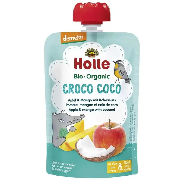 Piure din mere mango si cocos pentru copii 8 luni, eco - 100 g