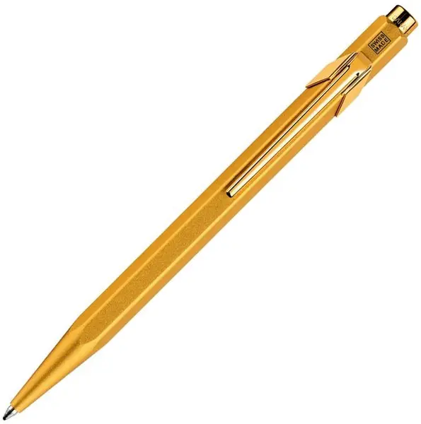Pix automat Caran d'Ache 849 Special Edition Collection Gold Bar – Albastru