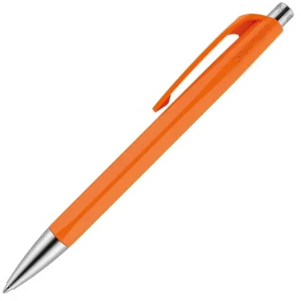 Pix automat Caran d'Ache 888 Infinite Orange – Albastru, 0.7 mm