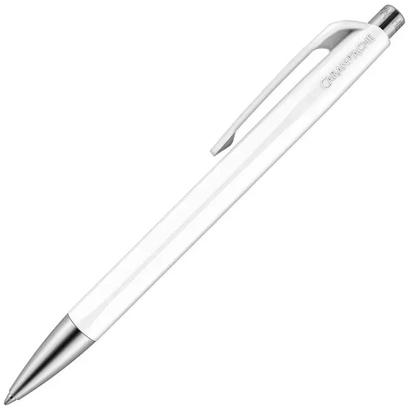 Pix automatic Caran d'Ache 888 Infinite White – Albastru, 0.7 mm