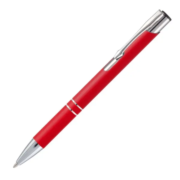 Pix cu bila Office-Cover Cosko Soft 1.0 mm, cu mecanism, corp metalic catifelat, pentru personalizare