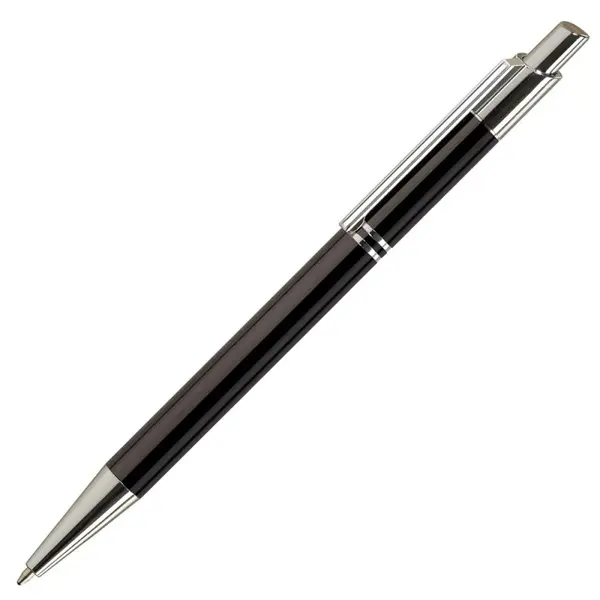Pix cu bila Office Cover Tiko, 1.0 mm, corp metalic argintiu, cu mecanism, pentru personalizare