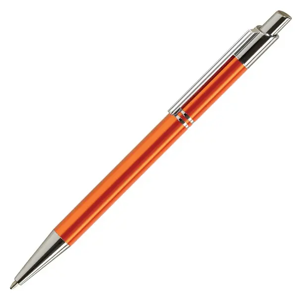Pix cu bila Office Cover Tiko, 1.0 mm, corp metalic portocaliu, cu mecanism, pentru personalizare