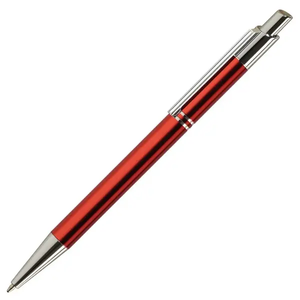 Pix cu bila Office Cover Tiko, 1.0 mm, corp metalic rosu, cu mecanism, pentru personalizare