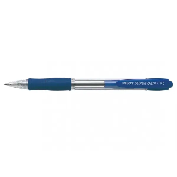 Pix cu bila Pilot Super Grip diverse culori 0.7 mm cu click Pix cu bila Pilot Super Grip diverse culori 0.7 mm cu click albastru