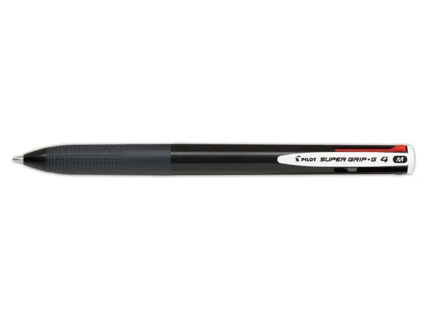 Pix cu bila Pilot Super Grip G 4 culori 1 mm cu click diverse modele Pix cu bila Pilot Super Grip G 4 culori 1 mm cu click diverse modele negru