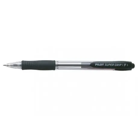 Pix cu bila Super Grip Pilot 0.7 mm varf mediu Pix cu bila Pilot Super Grip 0.7 mm negru