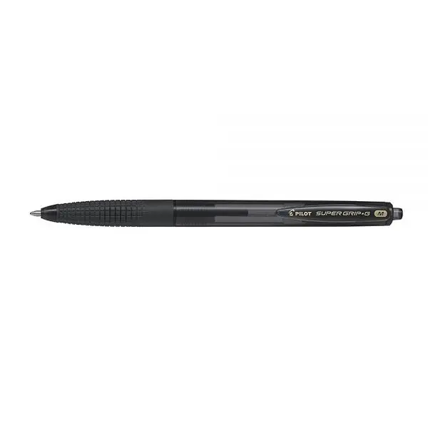 Pix cu bila Supergrip G Pilot 1.0 mm varf gros retractabil, negru