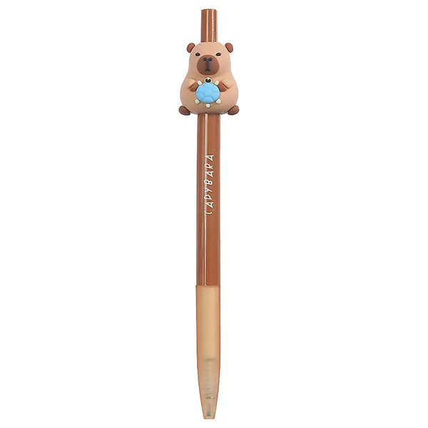 Pix cu gel Capybara cu cerneala albastra, grosime scriere 0.5 mm,diverse modele