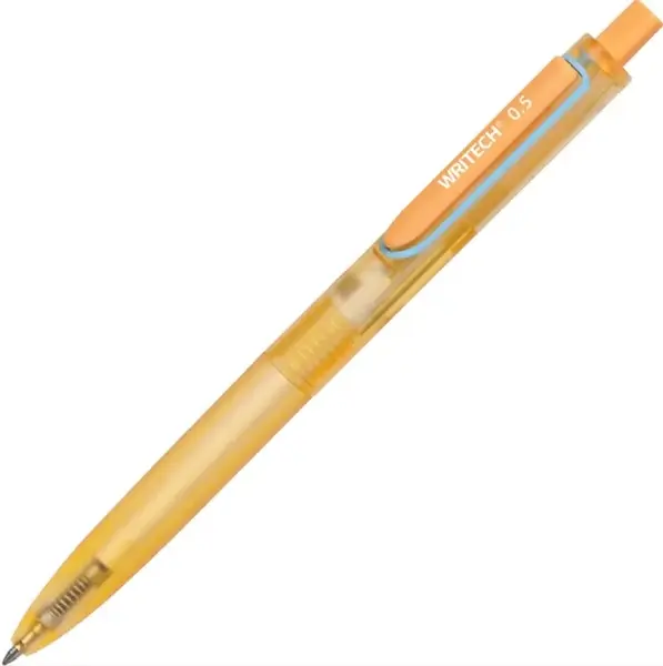 Pix cu gel retractabil Writech Space Up - 0.5 mm, portocaliu