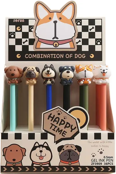 Pix cu gel șters B-Max Happy Time - Cu figurina, sortiment