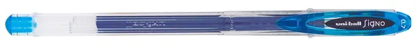 Pix cu gel Uniball Signo – Albastru deschis, 0.7 mm