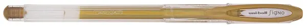 Pix cu gel Uniball Signo Noble Metal – Auriu, 0.8 mm
