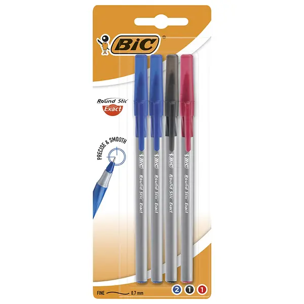 Pix fara mecanism, 4buc/set, Round Stic Exact Bic