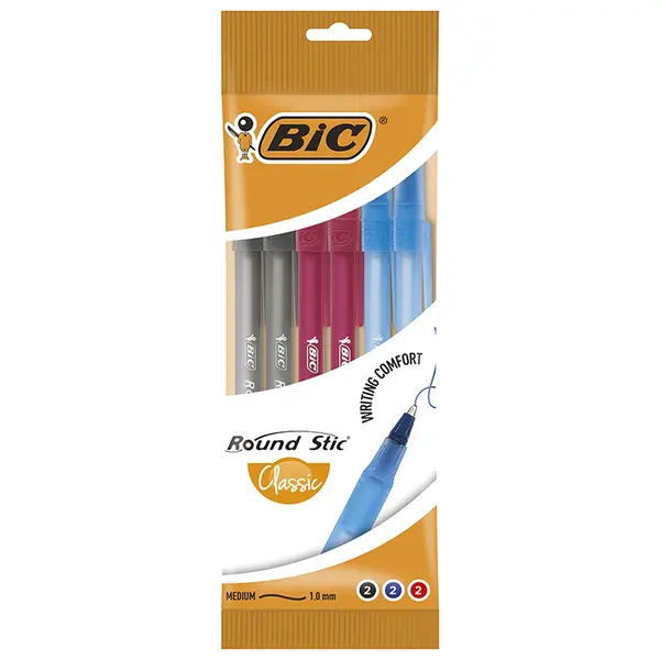 Pix fara mecanism, medium, 6buc/set, Round Stic Bic
