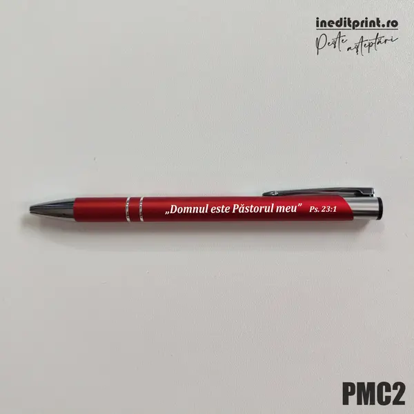 Pix metalic personalizat ,Domnul este Pastorul meu Ps. 23:1 PMC2 Negru