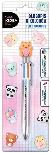 Pix multicolor cu figurină Kidea - 6 culori, hamster