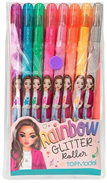 Pixuri cu gel colorate Depesche TopModel - 8 culori, sclipitoare