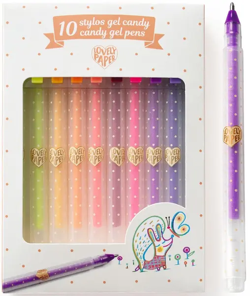 Pixuri cu gel Djeco - Culori dulci, 10 culori