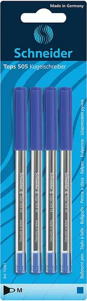 Pixuri Schneider Tops 505 - M, albastru, 4 buc