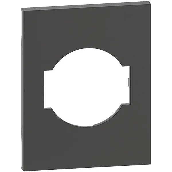 Placa 3 module adecvata pentru prize standard italian/ german Bticino Living Now KG03M3, negru