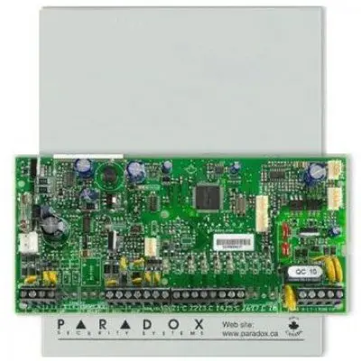 Placa centrala alarma Paradox SP5500+, cutie si transformator