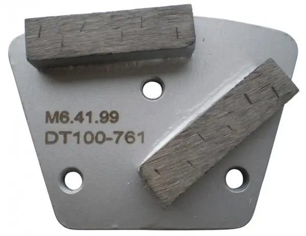 Placa cu segmenti diamantati pt. slefuire pardoseli - segment DPC dual - prindere M6 - DXDH.8506.41.99
