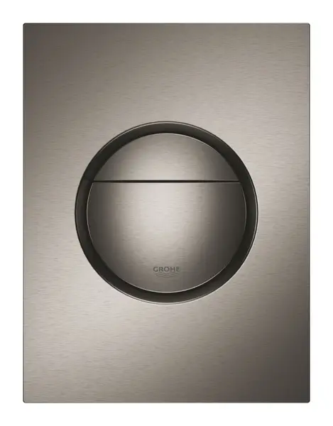 Placa de actionare Grohe Nova 37601AL0, S, dubla, 130 x 172 mm, verticala, ABS, mat, Grafit