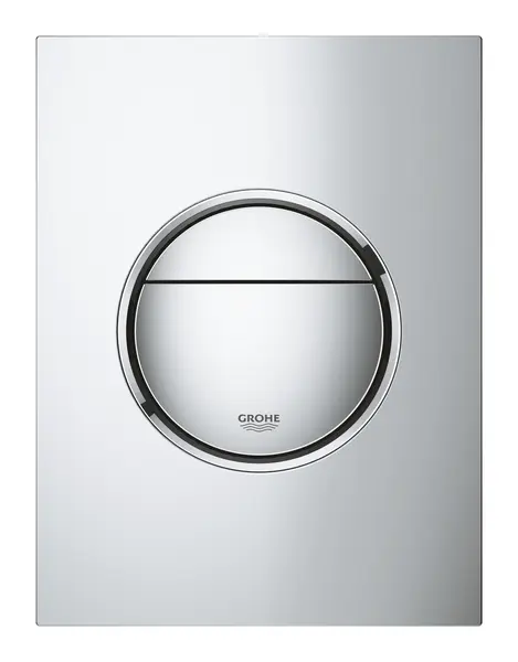 Placa de actionare Grohe, Nova Cosmopolitan WC wall plate S, marimea S, 130 x 172, verticala, compatibil cu Rapid SL/GD2, crom