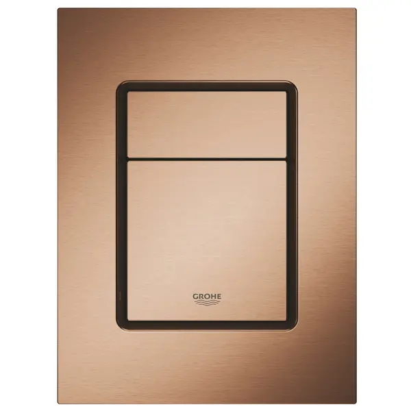 Placa de actionare Grohe Skate Cosmopolitan 37535DL0, marimea S, dubla actionare, 13 x 17.2 cm, verticala, mat, Warm sunset