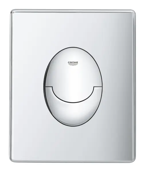 Placa de actionare Grohe, Start wall plate WC, chrome, dubla comanda, verticala, 156 x 197, ABS, crom