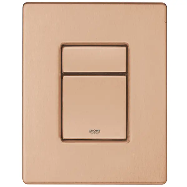 Placa de actionare WC Grohe Skate Cosmopolitan 38732DL0, dubla spalare, reversibila, 156 x 197 mm, mat, Warm sunset
