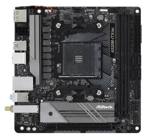 Placa de baza ASRock A520M-ITX/AC, AMD A520, AM4, mITX
