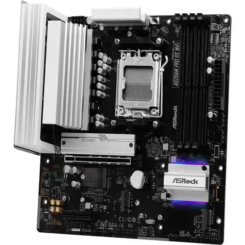 Placa de baza ASRock A620AM PRO RS WIFI, AMD A620A, mATX, DDR5