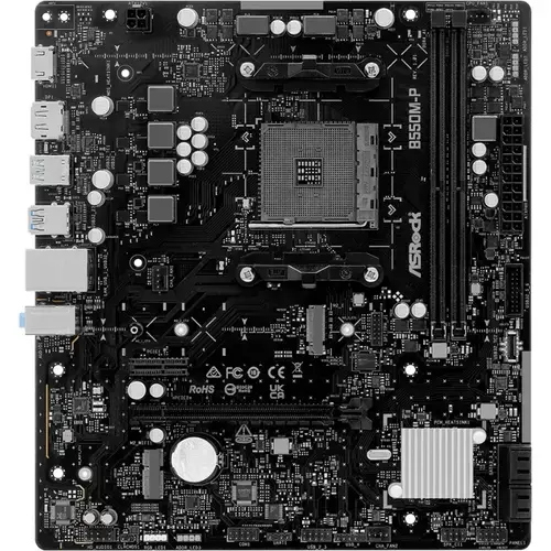 Placa de baza ASRock B550M-P, AMD B550, AM4, mATX