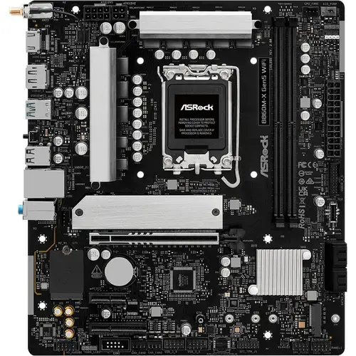 Placa de baza ASRock B860M-X GEN5 WIFI, Intel B860, LGA 1851, mATX, DDR5