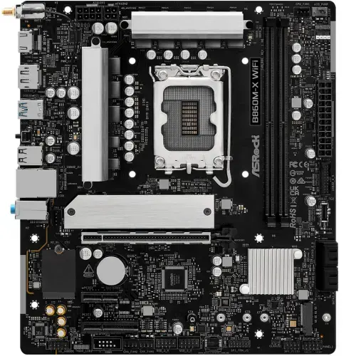 Placa de baza ASRock B860M-X WiFi, Intel B860, Socket 1851, mATX