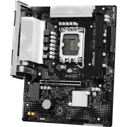 Placa de baza ASRock H810M-X Gen5 WiFi, Intel H810, LGA 1851, mATX, DDR5