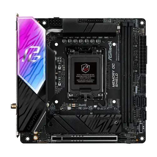 Placa de baza ASRocK Phantom Gaming B860I Lightning WiFi, Intel B860, Socket 1851, mITX