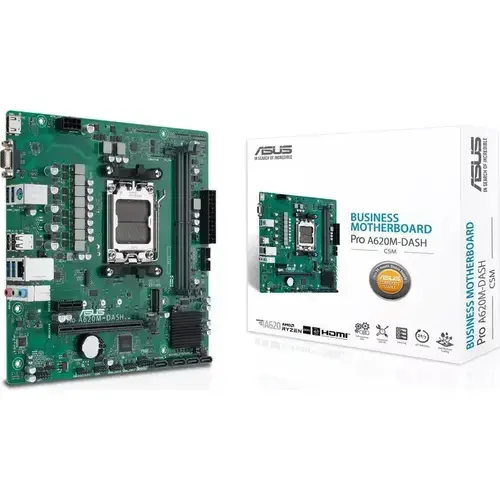 Placa de baza ASUS A620, A620M-DASH-CSM, AM5, MicroATX, DDR5